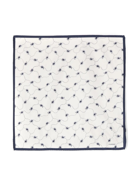  Fursac Graphic-print Silk Scarf - White 