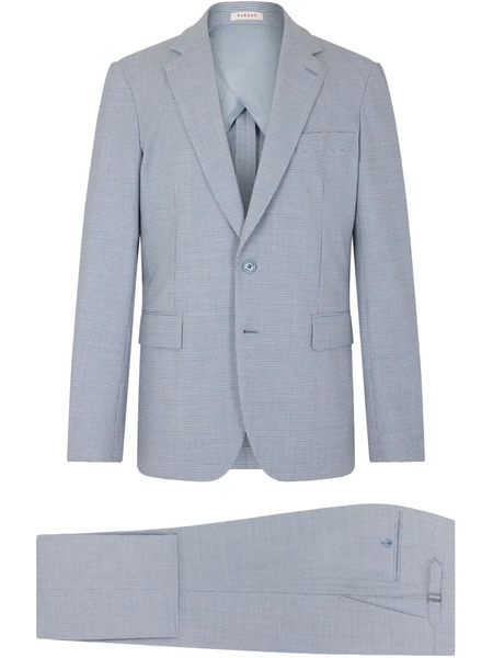  Fursac Houndstooth Single-breasted Suit - Blue 