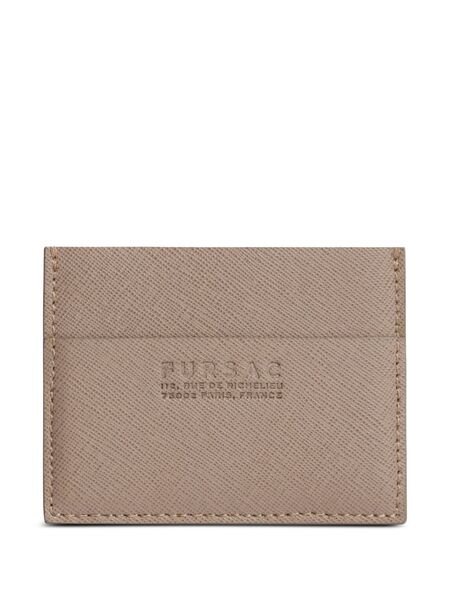  Fursac Logo-embossed Card Holder - Neutrals 