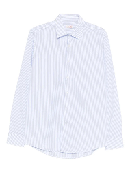  Fursac Striped-pattern Cotton Shirt - White 