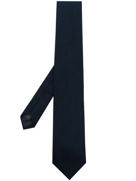  Fursac Textured Silk Tie - Blue 