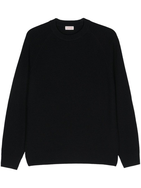  Fursac Waffle-knit Wool Jumper - Blue 