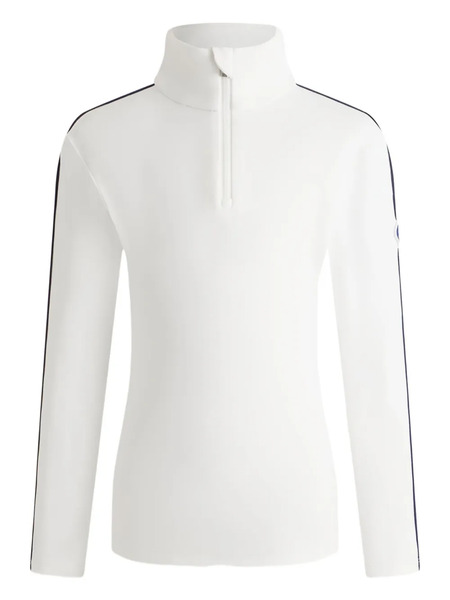  Fusalp High-neck Sleeve-stripe Sweatshirt - White 