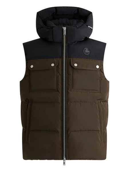  Fusalp Hooded Quilted Bomber Vest - Brown 