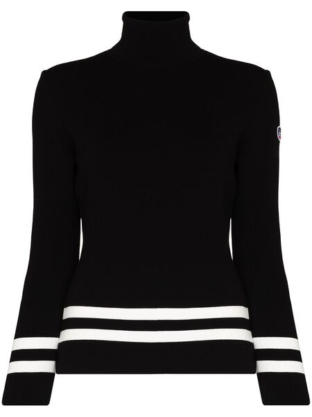  Fusalp Judith Ski Knit Turtleneck Jumper - Black 
