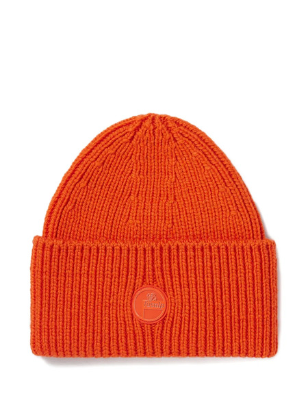 Fusalp Ribbed Logo-badge Knitted Beanie - Orange 