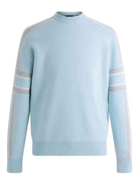 Fusalp Spectavia Contrast-stripe Jacquard Sweater - Blue 