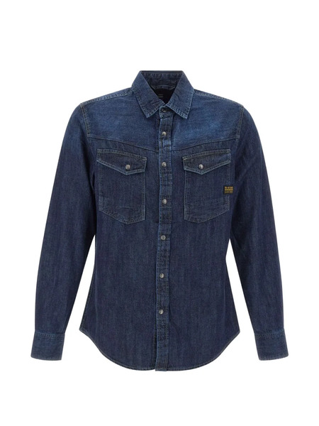  G-star Raw Dakota Logo-patch Shirt - Blue 