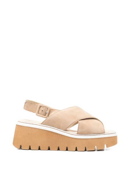  Gabor Criss-cross Platform Sandals - Neutrals 