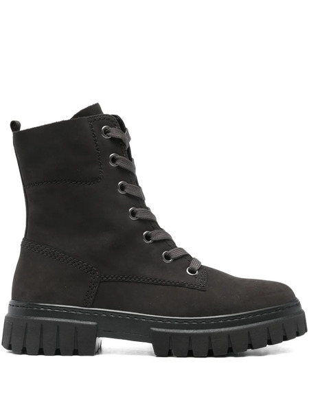  Gabor Lace-up Chunky-sole Boots - Grey 