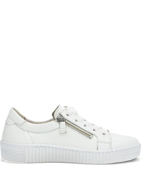  Gabor Zip-detail Low-top Sneakers - White 