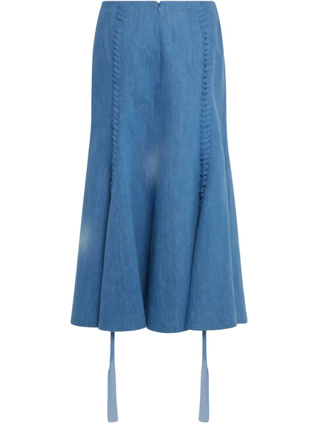  Gabriela Hearst Dion Skirt - Blue 