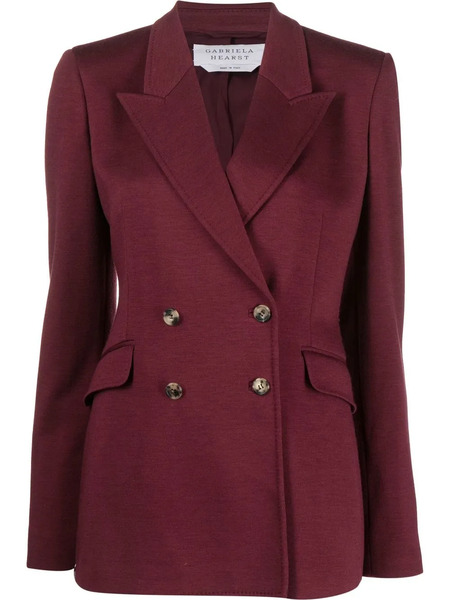  Gabriela Hearst Double-breasted Wool-blend Blazer - Red 