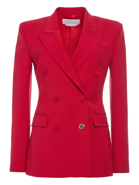  Gabriela Hearst Gavin Double-breasted Blazer - Red 