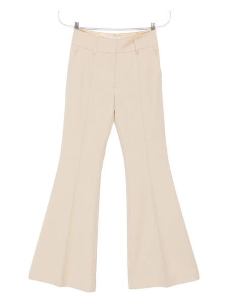  Gabriela Hearst Pleated Flared Trousers - Neutrals 