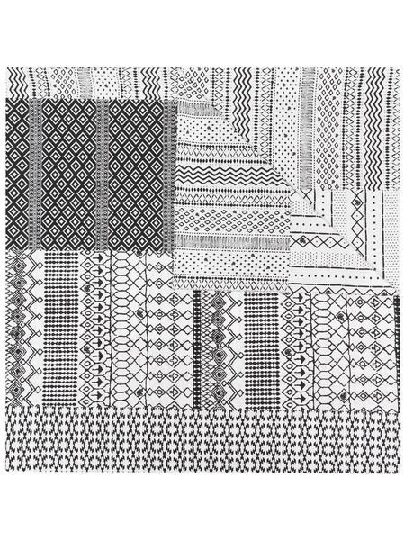  Gabriele Pasini All-over Graphic Print Scarf - White 