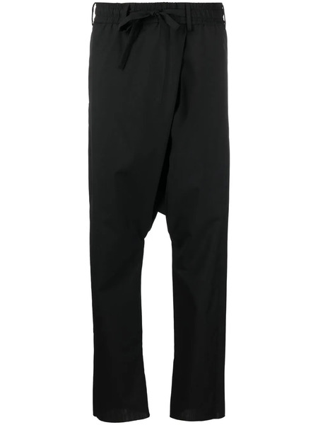  Gabriele Pasini Drawstring Drop-crotch Trousers - Black 