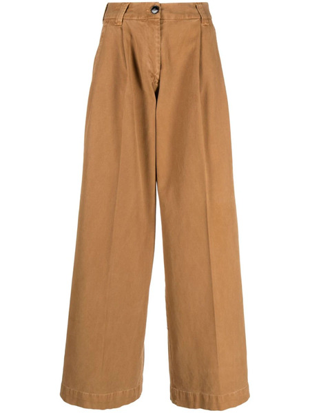  Gabriele Pasini High-waisted Wide-leg Trousers - Brown 
