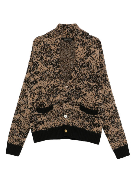  Gabriele Pasini Shawl-collar Pocket Cardigan - Brown 