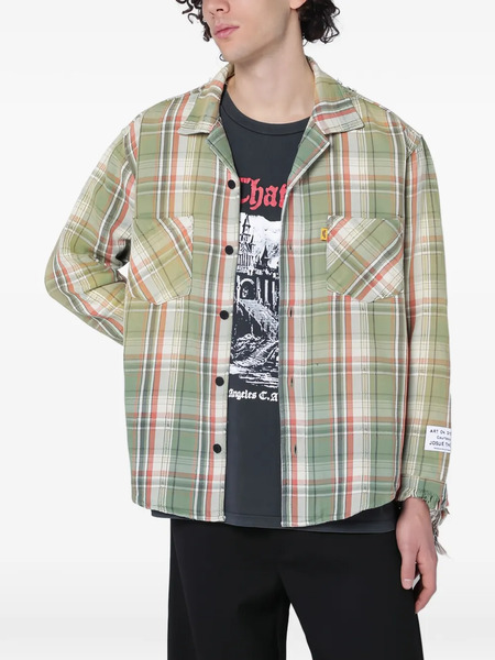  Gallery Dept. Frayed Plaid Shirt - Green 