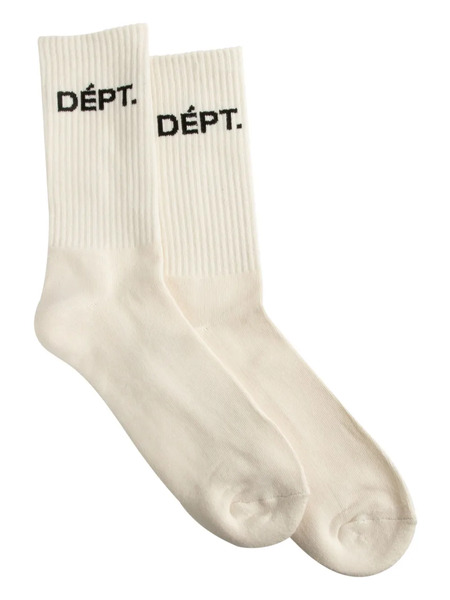  Gallery Dept. Logo-jacquard Socks - White 