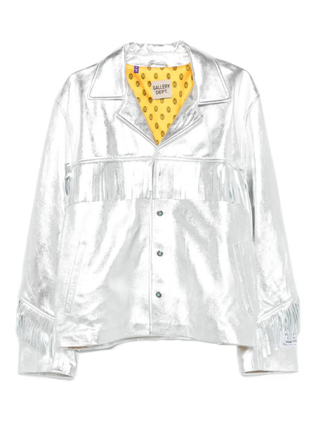  Gallery Dept. Orlando Fringe Metallic-leather Jacket - Silver 