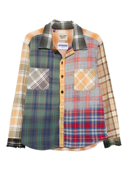  Gallery Dept. Patchwork Checked Shirt - Blue 