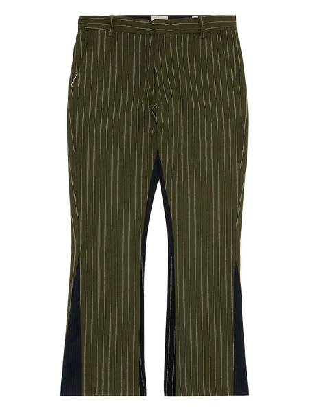  Gallery Dept. Pinstripe Flared Trousers - Green 