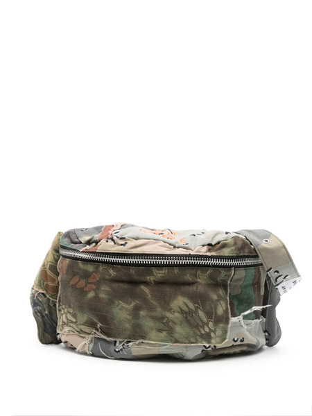  Gallery Dept. Retouche Patchwork Zip Messenger Bag - Green 