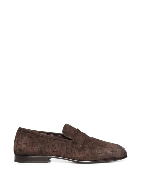  Galliano Suede Loafers - Brown 