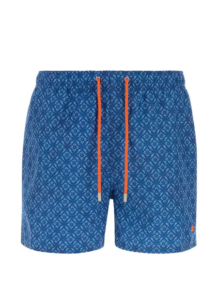  Gallo Printed Swimming Shorts - Blue 