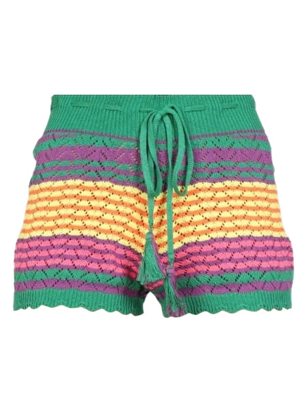  Gallo Tassel-detail Drawstring Shorts - Green 