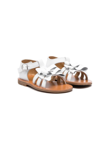  Gallucci Kids Open-toe Leather Sandals - White 