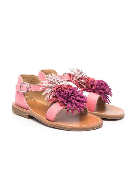  Gallucci Kids Pompom-detail Open-toe Sandals - Pink 