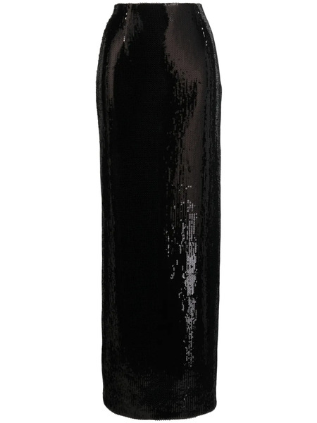  Galvan London Sequin-embellished Maxi Skirt - Black 