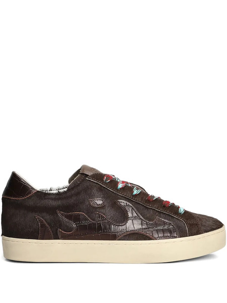 Gamin Flame-detail Sneakers - Brown 