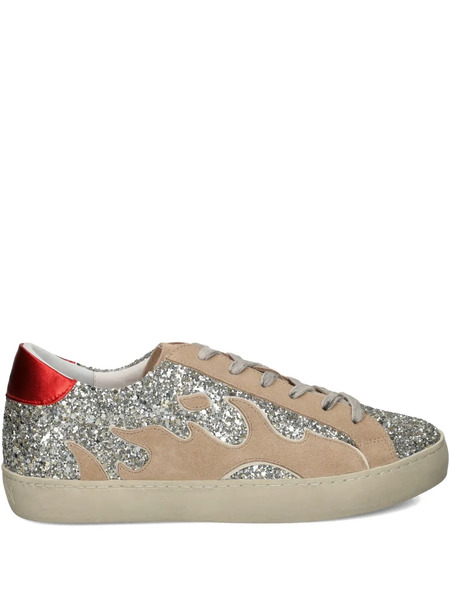  Gamin Flame-embellished Sneakers - Neutrals 