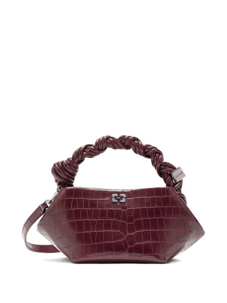  Ganni Bou Twisted-handle Tote Bag - Red 
