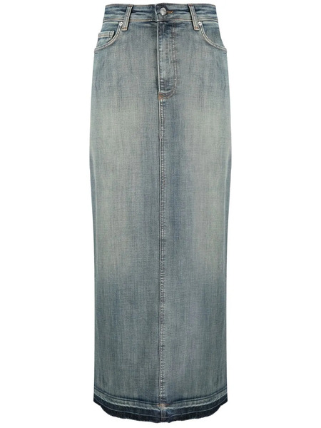  Ganni Denim Maxi Skirt - Blue 