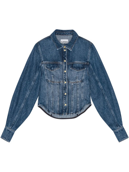  Ganni Denim Shirt - Blue 