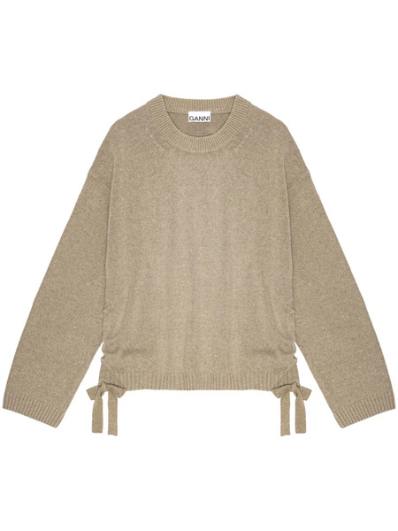  Ganni Drawstring Sweater - Neutrals 
