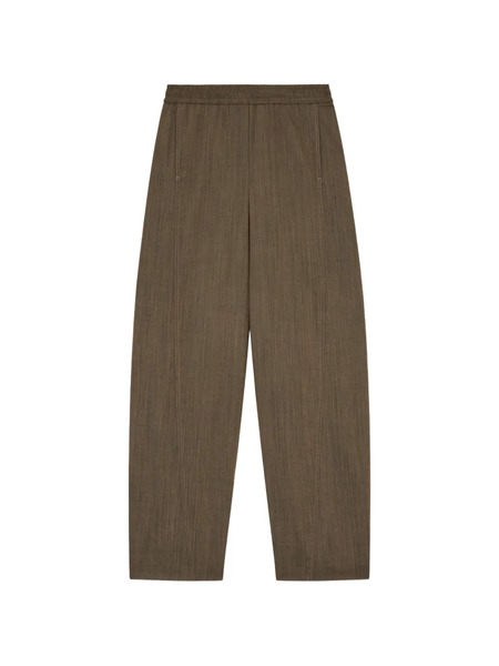  Ganni Elastic-waistband Trousers - Brown 