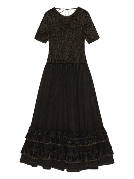  Ganni Jersey Maxi Dress - Black 