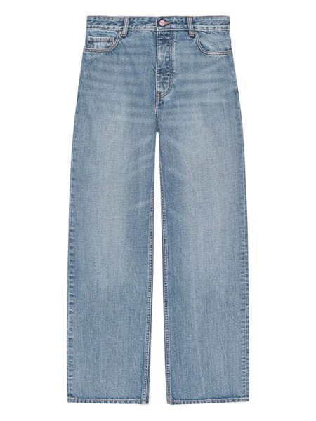  Ganni Logo-patch Jeans - Blue 