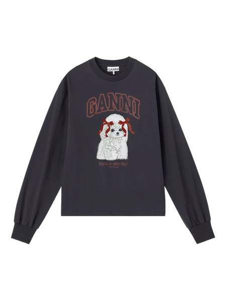 Ganni Long-sleeve Sweatshirt - Grey 
