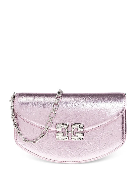  Ganni Lulu Chain Wallet - Pink 
