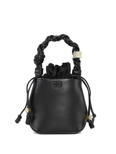  Ganni Mini Bou Bucket Bag - Black 