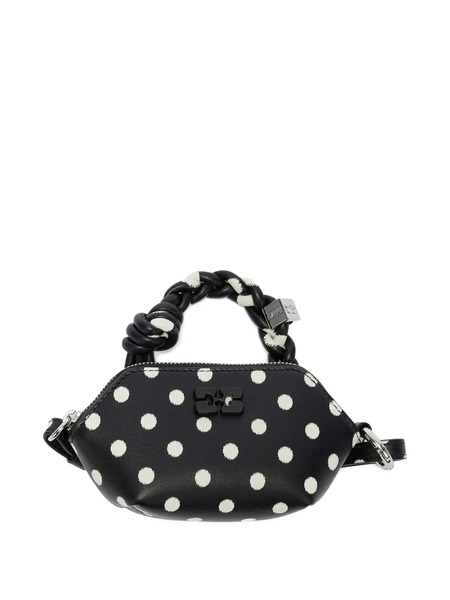  Ganni Polka Dot-print Mini Bag - Black 