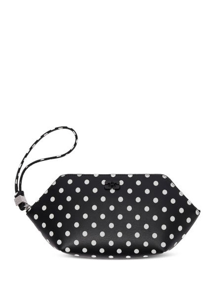  Ganni Polka-dot Wallet - Black 