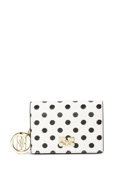  Ganni Polka-dot Wallet - White 